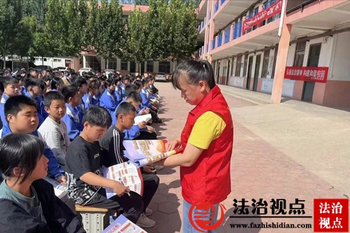 莘县大王寨镇开展以“金秋护航•法治进校园”暨开学专题讲座活动