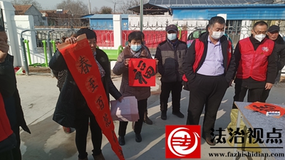 金乡县司法局：新春送礼贺新年 结对帮建共发展