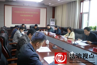 中共阳谷县委全面依法治县委员会守法普法协调小组第十二次会议召开