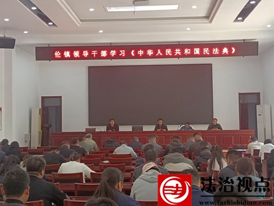 禹城市司法局伦镇司法所组织开展领导干部学习《民法典》专题活动