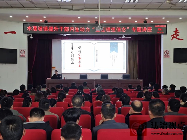 水落坡镇举办提升干部内生动力“坚定理想信念”专题讲座