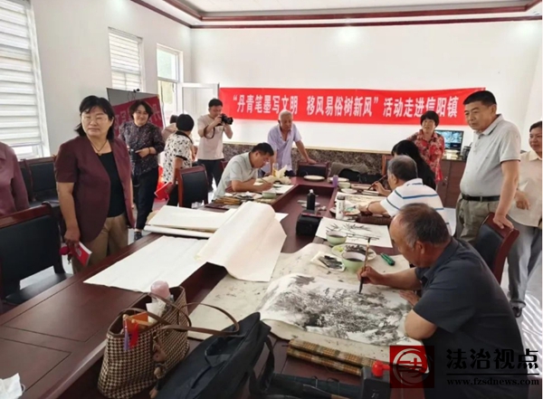 书画普法共倡新风 千年唐枣再展古韵——信阳镇创新开展移风易俗