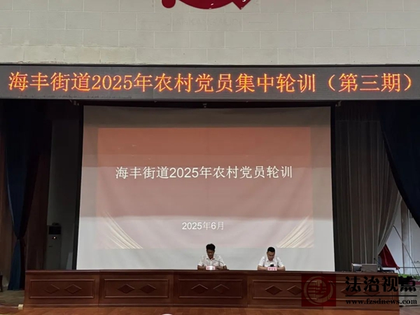 海丰街道举办2025年农村党员集中培训班