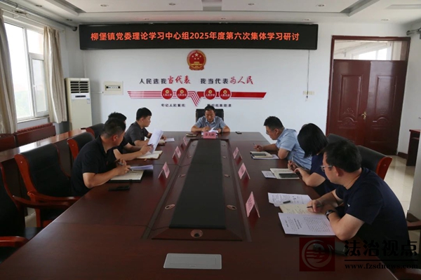 柳堡镇党委召开理论学习中心组2025年第6次集体学习研讨