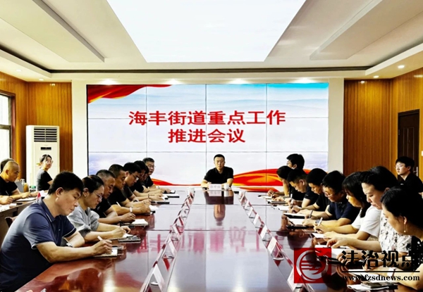 海丰街道组织召开重点工作推进会议