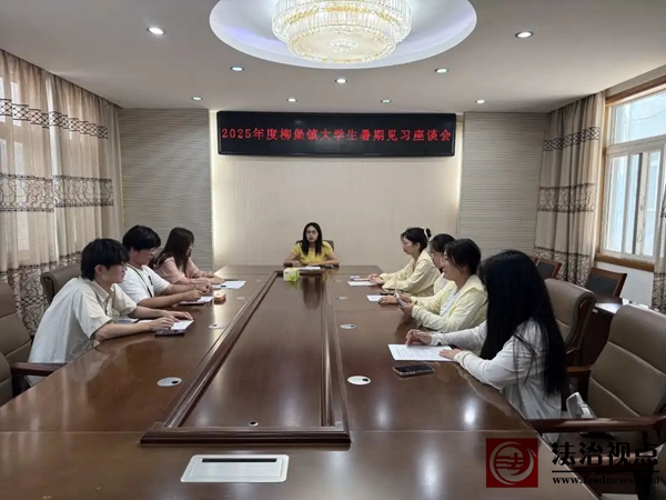 柳堡镇召开2025年度大学生暑期见习座谈会