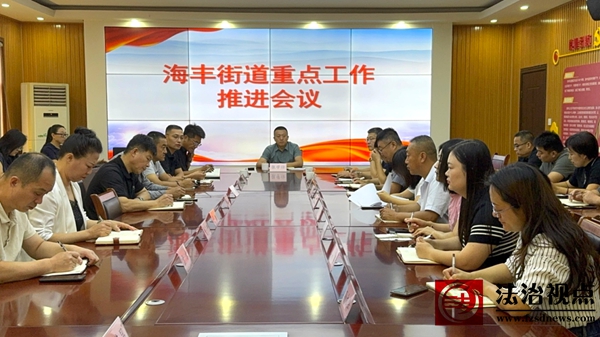 海丰街道组织召开重点工作推进会议