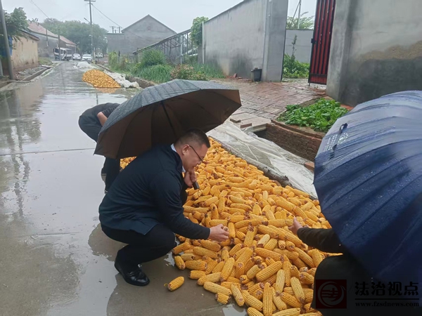 流坡坞镇：雨天排查隐患 护航群众安全
