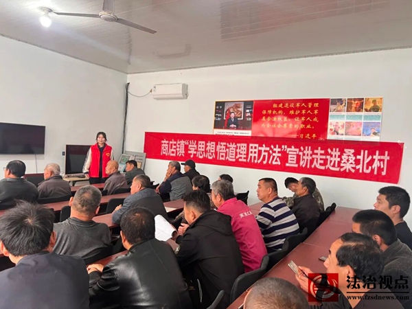 商店镇“学思想 悟道理 用方法”宣讲走进桑北村