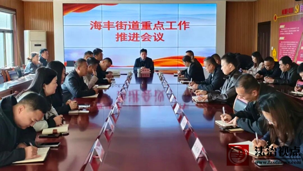 海丰街道组织召开重点工作推进会议