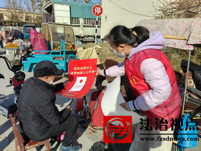 金乡县司法局王丕司法所开展“宪法进集市、进乡村”宣传活动