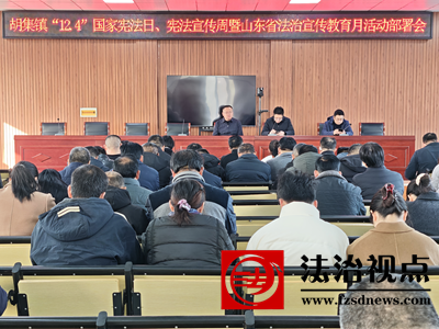 金乡县胡集镇开展宪法宣传系列活动