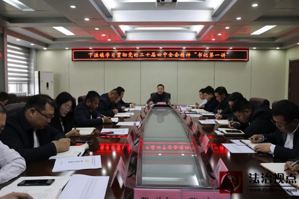 下洼镇开展学习贯彻党的二十届四中全会精神“书记第一讲”